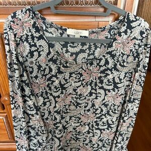 XL Loft, long sleeve blouse